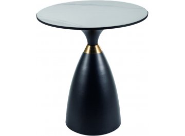 Журнальный столик Gemini 50 белый / черный / золотой