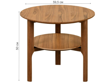 Журнальный столик Ronda MDI.ST.RD.110 шпон ореха