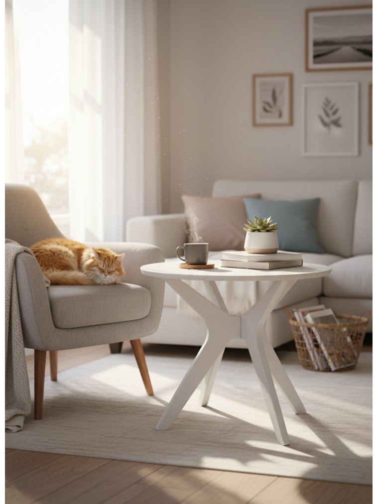 Журнальный столик Сабин 1 белый