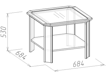 Журнальный столик Sherlock 16