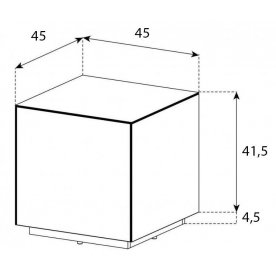 Журнальный столик STB-45-WHT-WHT