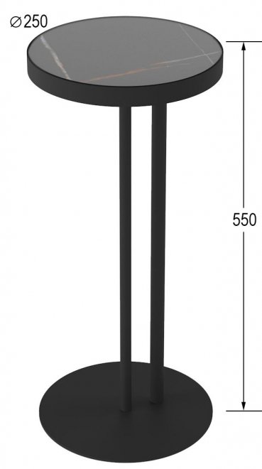 Журнальный столик Уго сахара нуар