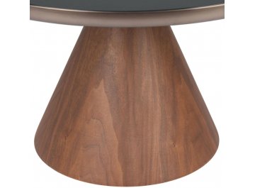 Журнальный столик Vaso Wood 75 коричневый / чёрный