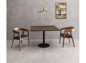 Обеденный стол CUBE белый/черный