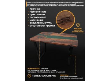 Обеденный стол 3.3/140/80/32/2.1 дизайнерский