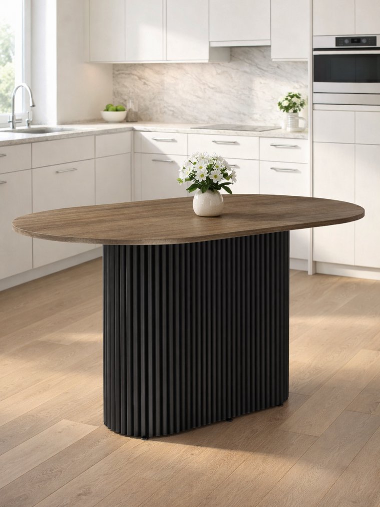 Деревянный стол Барон О 160 х 90 дуб кантри / черный