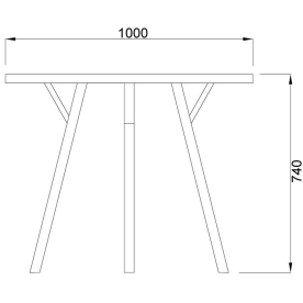 Деревянный стол Blake