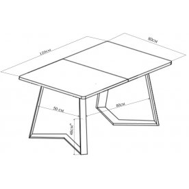 Деревянный стол Джаз ПР-1 СБ/СБ / 92-1 ЧР