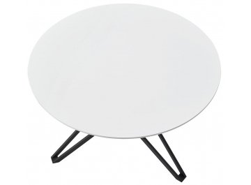 Обеденный стол Джуда 110 белый / черный