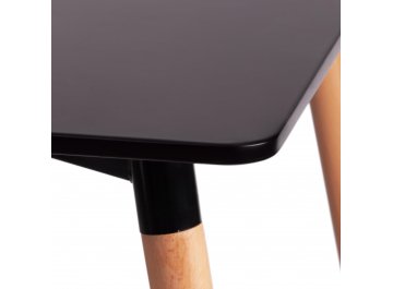 Обеденный стол John черный / натуральный