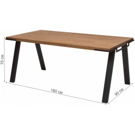Деревянный стол Loft 180