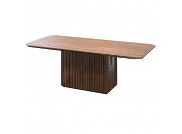 Обеденный стол Menorca MDI.DT.MN.34 шпон ореха / темно-серый матовый лак