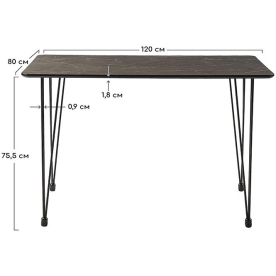 Деревянный стол Solution 120 см