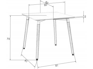 Деревянный стол Serra