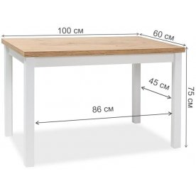 Деревянный стол Adam 100