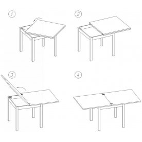 Стеклянный стол Чинзано М-2 МД ст-КР 02 ЛДСП