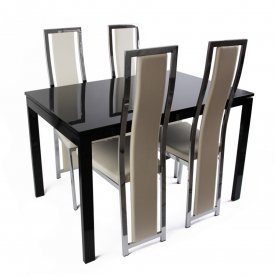 Стол 1102 черный лак