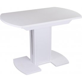 Стол Альфа ПО-1 КМ белый / камень 04 / ножка 05-1 белая / камень