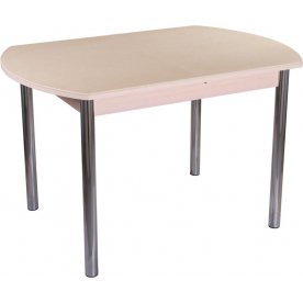 Стол Альфа ПО КМ молочный дуб / камень 06 / ножка 02