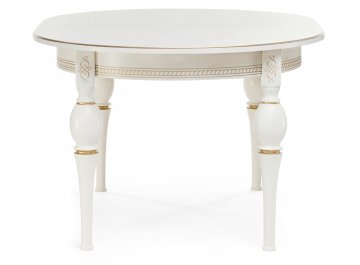 Стол складной Авилла молочный / золото