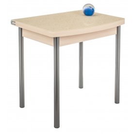 Стол Brama-2 дуб молочный / кремовое стекло Созвездие