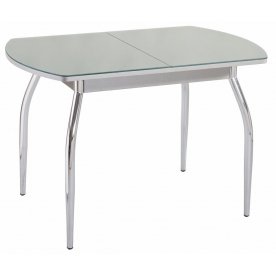 Стол Чинзано ПО серый / серебристый / ножка 01