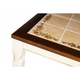 Стол ЭМИР (CT 3760P LEG D) античный белый / темный дуб