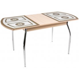 Стол Гамма ПО молочный дуб ст-71 / ножки 01