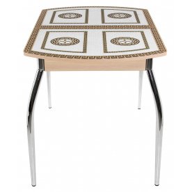 Стол Гамма ПО молочный дуб ст-71 / ножки 01