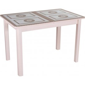 Стол Гамма ПР молочный дуб / ст-71 / ножка 04 молочный дуб