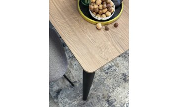 Стол деревянный обеденный KENNER KS1200 черный/дуб темный