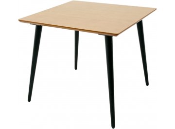 Обеденный стол Монте М 90 натуральное дерево черное дерево /  натуральное дерево