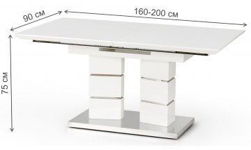Деревянный стол Harley 160-200/90/75