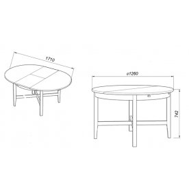 Деревянный стол Кантри