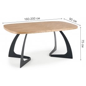 Деревянный стол Veldon 160-200/90/70