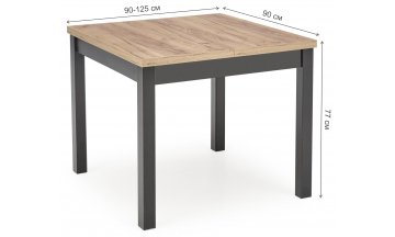 Деревянный стол Tiago kwadrat 90-125/90/76
