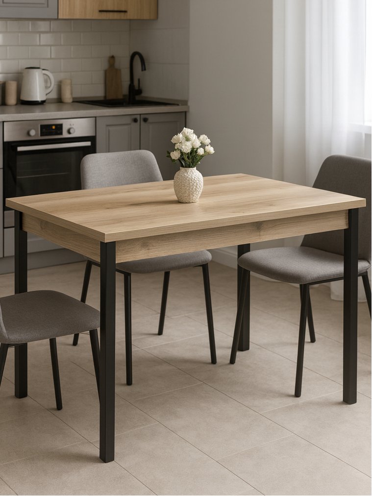 Стол Оригон делано / черный матовый