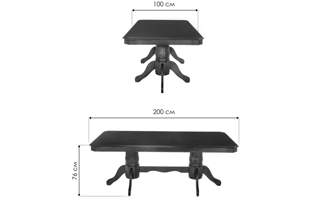 Стол Portland dirty oak