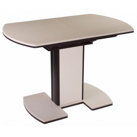 Стол Реал ПО КМ 06 / венге / ножка 05 / венге / крем / КМ 06