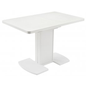 Стол Реал ПР КМ белый / камень 04 / ножка 05 белый камень 04