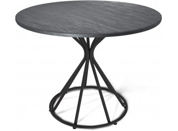 Обеденный стол SHT-TU4-1/90 черный муар / аменный уголь