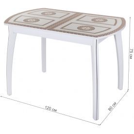 Стеклянный стол Танго ПО-1 07