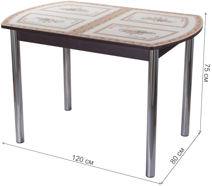 Стол Танго ПО-1 венге ст-72 / ножка 02