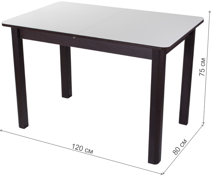 Стол Танго ПР-1 венге ст-БЛ / ножка 04 венге