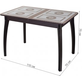 Стеклянный стол Танго ПР 07