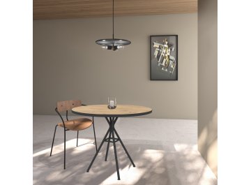 Обеденный стол VERONA белый/черный