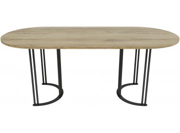 Обеденный стол Violur 80x75x140 белый черный