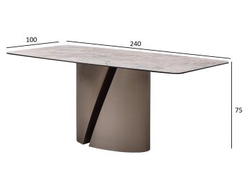 Керамический стол 57EL-94100 240х100х75