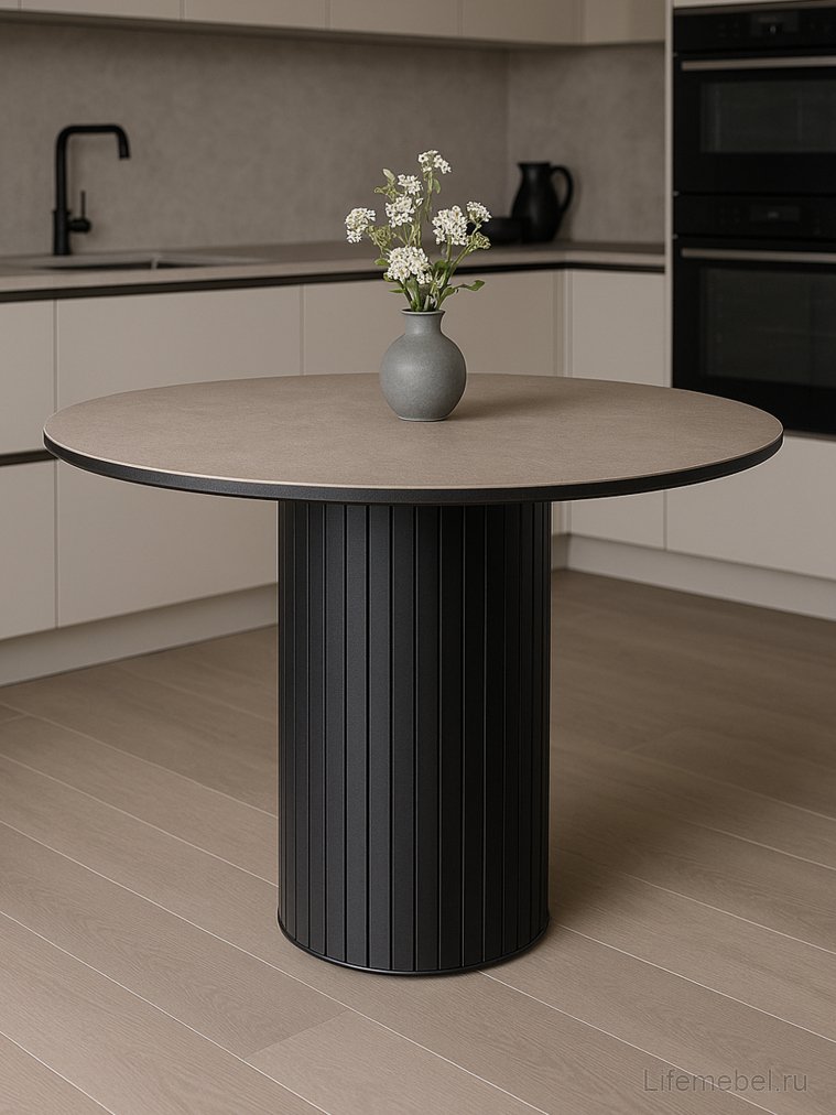 Керамический стол Гравент 110 avenue grey sahara / черный