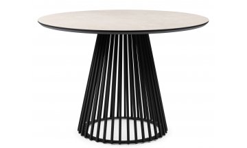 Керамический стол Нэнси 110 krater perla repose / черный